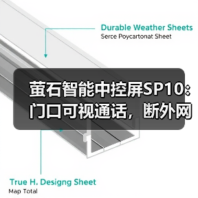 萤石智能中控屏SP10：门口可视通话，断外网也可以轻松智控