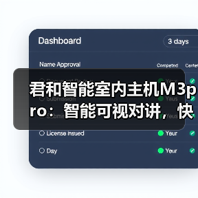 君和智能室内主机M3pro:智能可视对讲,快速开锁(图3) 智能触控与金属质感的家居美学新典范-润德福屋智家网(图3)
