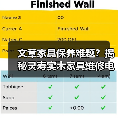 实木家具维修指南：常见问题与灵寿维修服务-润德福屋智家网