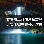 实木家具裂痕修复方法与保养技巧-润德福屋智家网(图1)