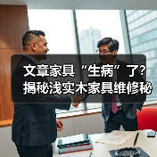 文章家具“生病”了?揭秘浅实木家具维修秘诀!(图3) 实木家具维修方法:家庭实用技巧大揭秘-润德福屋智家网(图3)