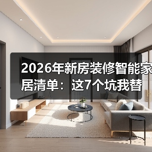 2026年新房装修智能家居清单：这7个坑我替你踩过了(图2)