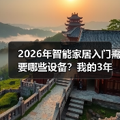 2026年智能家居入门需要哪些设备?我的3年踩坑血泪史(图1) 2026年智能家居入门需要哪些设备?我的3年踩坑血泪史(图1)