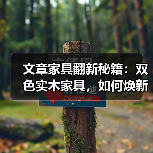 文章家具翻新秘籍:双色实木家具,如何焕新如初?(图1) 双色实木家具翻新方法与技巧详解-润德福屋智家网(图1)