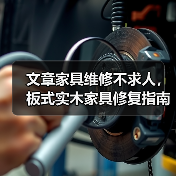文章家具维修不求人,板式实木家具修复指南视频大公开(图4) 家具维修技巧:板式与实木常见问题修复指南-润德福屋智家网(图4)