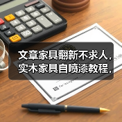 文章家具翻新不求人,实木家具自喷漆教程,轻松焕新家(图1) 实木家具翻新技巧 自喷漆让旧家具焕然一新-润德福屋智家网(图1)