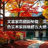 文章家具翻新秘籍:深色实木家具维修五大绝招大揭秘(图4) 文章家具翻新秘籍:深色实木家具维修五大绝招大揭秘(图4)