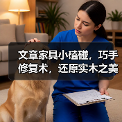 文章家具小磕碰，巧手修复术，还原实木之美(图2)
