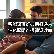 智能吸顶灯如何打造人性化照明?极简设计点亮家居空间(图4) 极简设计+智能调光,如何让家更温馨?-润德福屋智家网(图4)