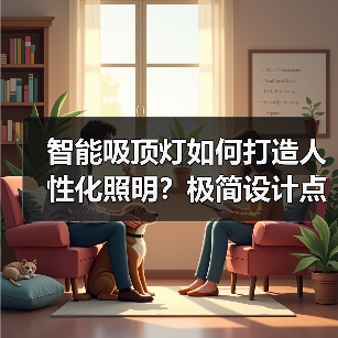 智能吸顶灯如何打造人性化照明?极简设计点亮家居空间(图3) 极简设计+智能调光,如何让家更温馨?-润德福屋智家网(图3)
