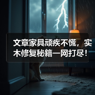 文章家具顽疾不慌,实木修复秘籍一网打尽!(图3) 实木家具划痕裂缝修复方法大揭秘-耀途润德福屋智家网(图3)