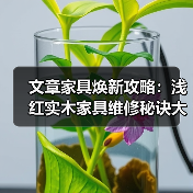 文章家具焕新攻略:浅红实木家具维修秘诀大公开(图2) 浅红实木家具怎么修复?实用技巧大公开!-耀途润德福屋智家网(图2)