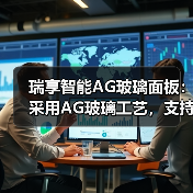 瑞享智能AG玻璃面板：采用AG玻璃工艺，支持多平台通讯协议