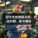 弯腰抬头晾衣服伤害大吗？智能晾衣机帮你减轻负担-耀途润德福屋智家网(图1)