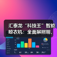 汇泰龙“科技王”智能晾衣机:全面屏照明,适用多种场景(图2) 汇泰龙“科技王”智能晾衣机:全面屏照明,适用多种场景(图2)